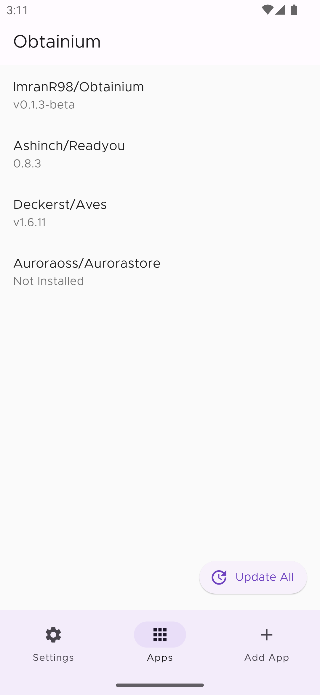 Apps Page